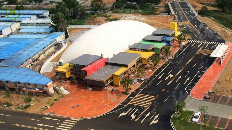 Huizhou Country Garden Shiliyintan Air domes Membrane Comprehensive Hall