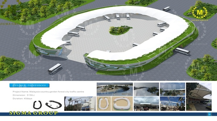 Malaysia country garden forest city traffic center