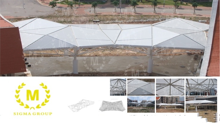 Guangxi qinzhou college ETFE membrane structure