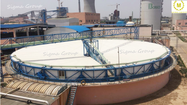 The membrane structure engineering of Shandong Chenming sewage treatment plant