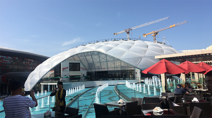 Ferrari World ETFE air cushion